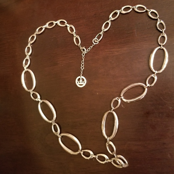 Trifari Jewelry - Trifari Silver Loop Necklace